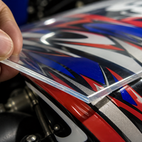 Rouleau de film de plastification à froid transparent 12 mil, adhésif permanent, protection pour autocollants de moto, matériau d'affiche brillant et imperméable