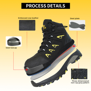 أحذية روكلاندر S1P للعمل الهندسي والبناء بمقدمة فولاذية مقاومة للانزلاق ومضادة للكهرباء الساكنة ومقاومة للماء - Product Image 3