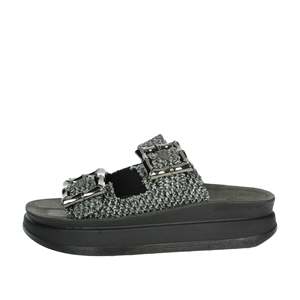 Sandali Fantasy da Donna con Zeppa S1111 Bamboo Nero - Product Image 1