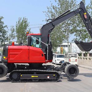 Maquinaria de Movimiento de Tierras de Rendimiento Estable, Excavadoras de Ruedas de 9 Toneladas con Sistema Rexroth - Product Image 2