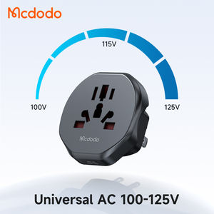 Mcdodo 456 Adaptador <span class=keywords><strong>de</strong></span> viaje universal <span class=keywords><strong>2500W</strong></span> 100-250V 10A 8 agujeros (EE. UU., UE, AU Reino Unido, CNX2) Cargadores y adaptadores convertidores <span class=keywords><strong>de</strong></span> CA para EE. UU. - Product Image 6