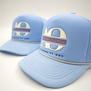 Gorra de Béisbol Hip Hop Personalizada con Logotipo 3D en Relieve, 5 Paneles, Malla Espiga, Bordado y Espuma - Product Image 5