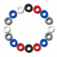 Anneau d'étanchéité en silicone personnalisé, résistant à la chaleur, flexible, pour le protection des câbles et des tuyaux