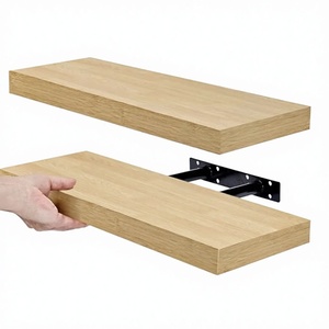 Juego de 2 Estantes Flotantes Modernos y Ligeros con Diseño de Píxeles, para Montar en la Pared, Decoración para Sala de Estar, Dormitorio, Cocina, Baño, con Soportes Invisibles - Product Image 2