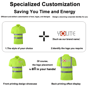 Camisetas Polo <span class=keywords><strong>de</strong></span> Alta Visibilidad con Logotipo Personalizado al por Mayor, Secado Rápido, Transpirables, Uniformes <span class=keywords><strong>de</strong></span> <span class=keywords><strong>Trabajo</strong></span> <span class=keywords><strong>de</strong></span> Seguridad Reflectantes para Hombre para la <span class=keywords><strong>Construcción</strong></span> - Product Image 4