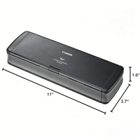 Scanner de documents portable Canon ImageFORMULA P-215II A4 recto-verso, alimenté par USB, pour bureau mobile, hôtel, numérisation de cartes d'identité, en stock