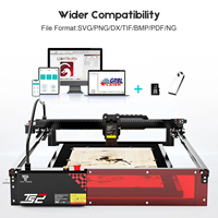 Graveur/découpeur laser 3D TWOTREES TS2-20W Max pour bois/caoutchouc, certifié CE, avec assistance pneumatique intégrée, contrôle par application, multifonctionnel IA