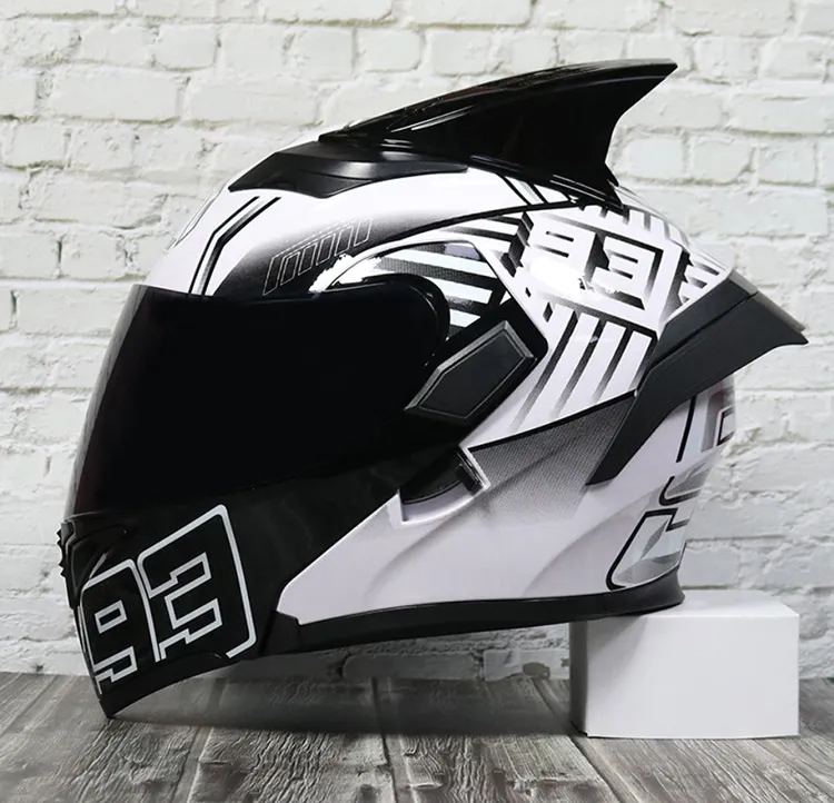 Casque de moto intégral bon marché de classe A pour jiekai avec klaxon