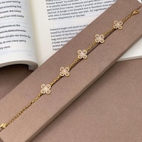 Bracelet en or 24 carats plaqué or, style vintage français, croix Vajra incrustée de diamants, couleur durable, bijoux de luxe légers pour femmes, ODM OEM