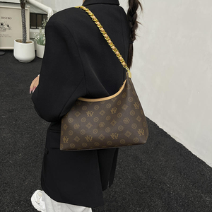 Bolso de Mano de Diseño de Lujo para Mujer 2026, Bolso Bandolera con Hebilla y Cierre de Cremallera, Platino Dorado - Product Image 3