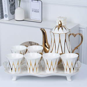 Wholesale Ceramic Tea Sets Household Water Cups High-temperature Resistant Cups for Guests - Product Image 1