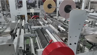 Machine de fabrication de sacs de courrier multifonctionnelle à deux lignes avec scellage latéral et découpe à chaud pour OPP, BOPP, PE