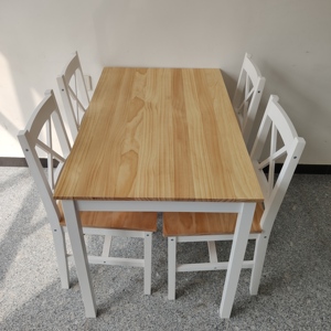 Juego <span class=keywords><strong>de</strong></span> Mesa <span class=keywords><strong>de</strong></span> <span class=keywords><strong>Comedor</strong></span> <span class=keywords><strong>de</strong></span> <span class=keywords><strong>Madera</strong></span> Maciza con <span class=keywords><strong>4</strong></span> <span class=keywords><strong>Sillas</strong></span>, <span class=keywords><strong>Precio</strong></span> <span class=keywords><strong>de</strong></span> Fábrica XY, Mesa <span class=keywords><strong>de</strong></span> <span class=keywords><strong>Comedor</strong></span> Rectangular <span class=keywords><strong>de</strong></span> <span class=keywords><strong>Madera</strong></span> <span class=keywords><strong>de</strong></span> Pino Maciza - Product Image 5