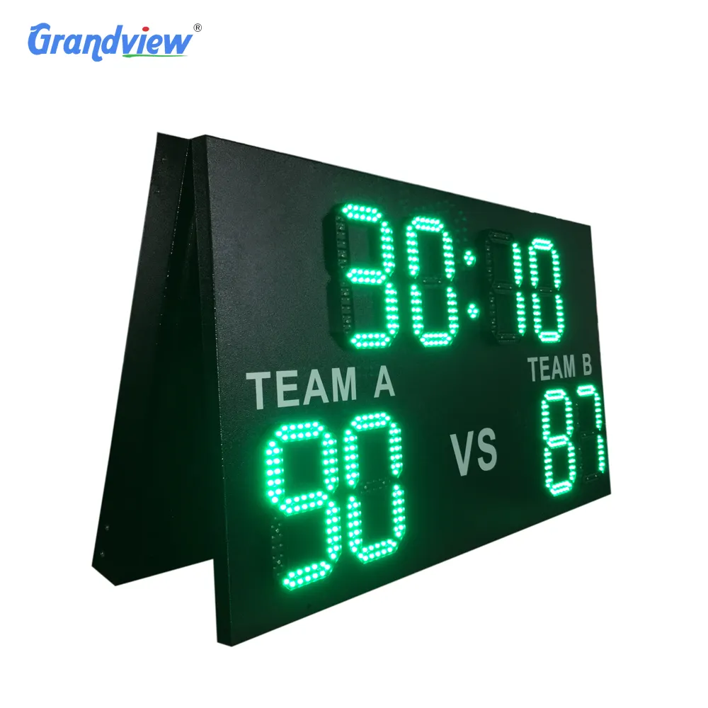 Led display outdoor stadium scoreboard football basketball volleyball sports games digital scoreboard