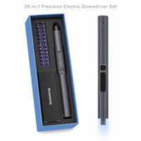 Jeu de tournevis de précision sans fil 28-en-1 de type stylo magnétique pour centre de réparation, vente en gros OEM
