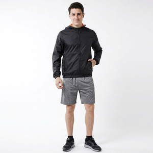 New Arrival Waterproof Windbreaker Hooded Adjustable <b>Long</b> Sleeved <b>Jacket</b> with Front Logo Custom Design Best Price <b>Men</b> - Product Image 1