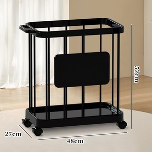 Cesto portabiancheria autoportante con ruote, grande capacità, per vestiti sporchi, per la casa - Product Image 6