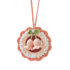 Flores Preservadas Tejidas a Mano, Decoración Creativa para Colgar en el Coche con Lirios, Excelente Regalo para el Cumpleaños <span class=keywords><strong>de</strong></span> tu <span class=keywords><strong>Novia</strong></span> o para las Fiestas - Product Image 4