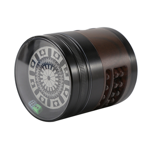 Nouveau design, moulin à herbes en forme de dés, <span class=keywords><strong>tabac</strong></span>, 62 mm, alliage de zinc, 4 pièces, moulin à herbes personnalisé avec logo Fashioa pour fumer - Product Image 5