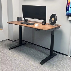 Marco <span class=keywords><strong>de</strong></span> mesa elevadora eléctrica para sentarse y levantarse, escritorio ajustable <span class=keywords><strong>de</strong></span> doble columna con motor único hacia arriba y hacia abajo con escritorio - Product Image 4