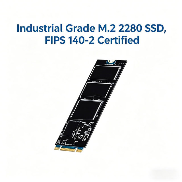 Advantech SQFFSM8 840F-FIPS140-2/AES256-Rugged Industrial Automation M.2 2280 SSD