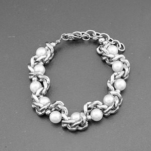 2026 New Simple Popular Design Handmade Pearl <b>Beaded</b> <b>Bracelet</b> Titanium Steel Light Luxury Women's <b>Bracelets</b> Fashion Jewelry - Product Image 3