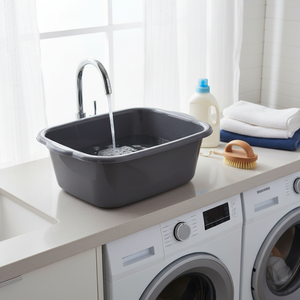 Lavabo Rectangular de Plástico Resistente Yilmaz Firca YF.720 de 12L, 31x39cm, Lavadero Doméstico, Hecho en Turquía - Product Image 3