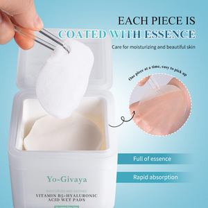 Tampons de trempage végétaliens à base d'acide hyaluronique + vitamine B5, OEM/ODM |   Formule de traitement éclaircissante et réparatrice de la barrière cutanée pour tous les types de peau - Product Image 5