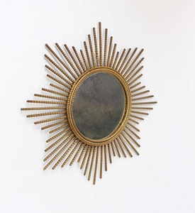 Miroir en fer doré - Product Image 2