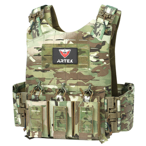Veste tactique porte-plaques MOLLE en polyester à dégagement rapide, personnalisable avec logo, pour personnel de sécurité - Vente en gros - Product Image 3