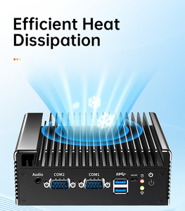 Nouveau mini PC industriel sans ventilateur à montage sur rail DIN, <span class=keywords><strong>I7</strong></span> <span class=keywords><strong>4600U</strong></span>, ordinateur industriel embarqué, 2RJ45 2COM RS232/RS485 - Product Image 4