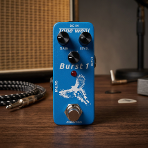 Pedal de Distorsión Mini de Aluminio Tone Weal BURST1, Efecto de Guitarra Analógico de Alta Ganancia con Control de Graves y Agudos - Product Image 3
