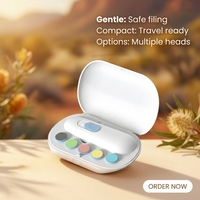 Outil de manucure pour bébé, sûr, doux et silencieux, lime à ongles électrique pour bébé avec lumière LED, utilisation nocturne