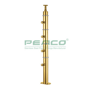 Beautiful <strong>Classical</strong> Outdoor Polished Finished 304 Stainless Staircase Steel Balcony Stair <strong>Railing</strong>