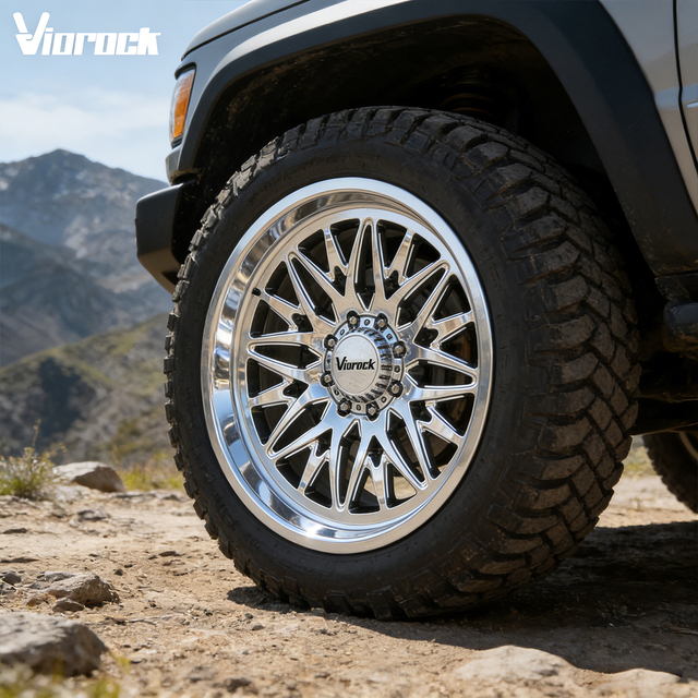 Viorock Deep Dish 20x10 22x12 24x12 24x14 Inch Rims PCD 6x139.7 6x5.5 8x6.5 8x180 Forged Truck OffRoad Wheels for gmc Truck