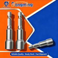 Douille à cliquet magnétique puissante CR-V, embout hexagonal pour perceuse électrique, 6-14 mm