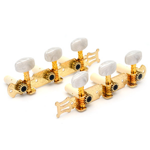 3 sur une plaque Mécaniques plaquées or Touches d'accordage Touches d'accordage pour <span class=keywords><strong>guitare</strong></span> classique avec trou unique - Product Image 1