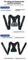 Support de clavicule réglable pour hommes et femmes, confortable et durable, correcteur de posture pour le dos