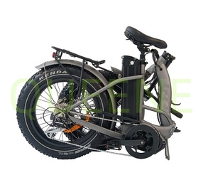 Vélo électrique pliable QUEENE à pneus larges de 20 pouces, <span class=keywords><strong>moteur</strong></span> central 48V 250/500 Ananda <span class=keywords><strong>Bafang</strong></span>, vélo électrique à pneus larges - Product Image 2