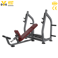 Banc inclinable multifonctionnel pour exercices avec haltères et barres en salle de sport à domicile et en salle de sport commerciale