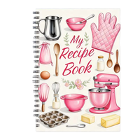 Buku Catatan Resep Spiral Kustom Bersampul Keras, Jurnal Memasak Kosong untuk Catatan Resep Kue Keluarga