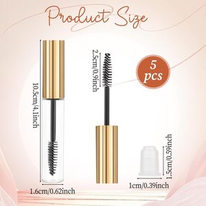 Échantillon Gratuit : Tube de Mascara Sérum pour Cils, Emballage Plastique Transparent Coloré avec Impression Sérigraphique, Cosmétique, MOQ 100 pièces - Product Image 2