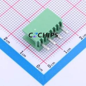 JL396V-39604G01 Plug-in Terminal Block Through hole,P=3.96mm Connector Board-to-Board / Socket - Open 1x4P 3.96mm Green - Product Image 2