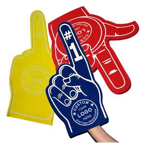 Manos de Espuma EVA para Animar, Mano Gigante de Espuma con Palma Impresa, Dedo de Espuma para Animar con Logotipo Personalizado, Dedo de Espuma Número Uno para Fanáticos - Product Image 1