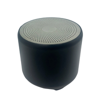 Altavoz Bluetooth portátil personalizado OEM para teléfono móvil, mini altavoz inalámbrico para selfies, pequeño, de acero y metal, color azul.