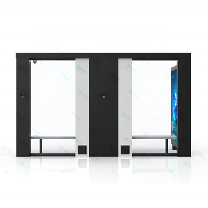 Abri de station de bus intelligent en acier avec boîte lumineuse LED, <span class=keywords><strong>panneau</strong></span> d'affichage <span class=keywords><strong>publicitaire</strong></span> à énergie <span class=keywords><strong>solaire</strong></span> 12V, directement de l'usine - Product Image 5