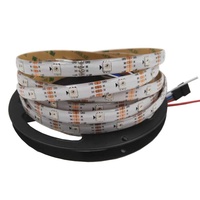 Bande LED WS2815 12V RVB pleine couleur à pixel unique adressable individuellement, étanche IP20, Ra80 CRI, dimmable, fonction Break-and-resume