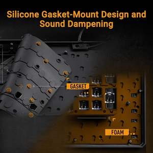 Clavier USB filaire TUF Gaming K3 Gen II, 97 touches, compact, optique-mécanique, interrupteurs linéaires rouges, rétroéclairage RVB, programmable - Product Image 4