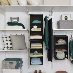 Organisateur suspendu à 6 étagères, rangement de placard amovible pour chambre à coucher, chambre d'enfant, salon - Product Image 2