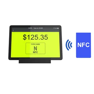 Da tavolo miglior tablet android NFC QR code scan supporto negozio ristorante all-in-one POS 8 pollici 10 pollici touch screen oem tablet pc
